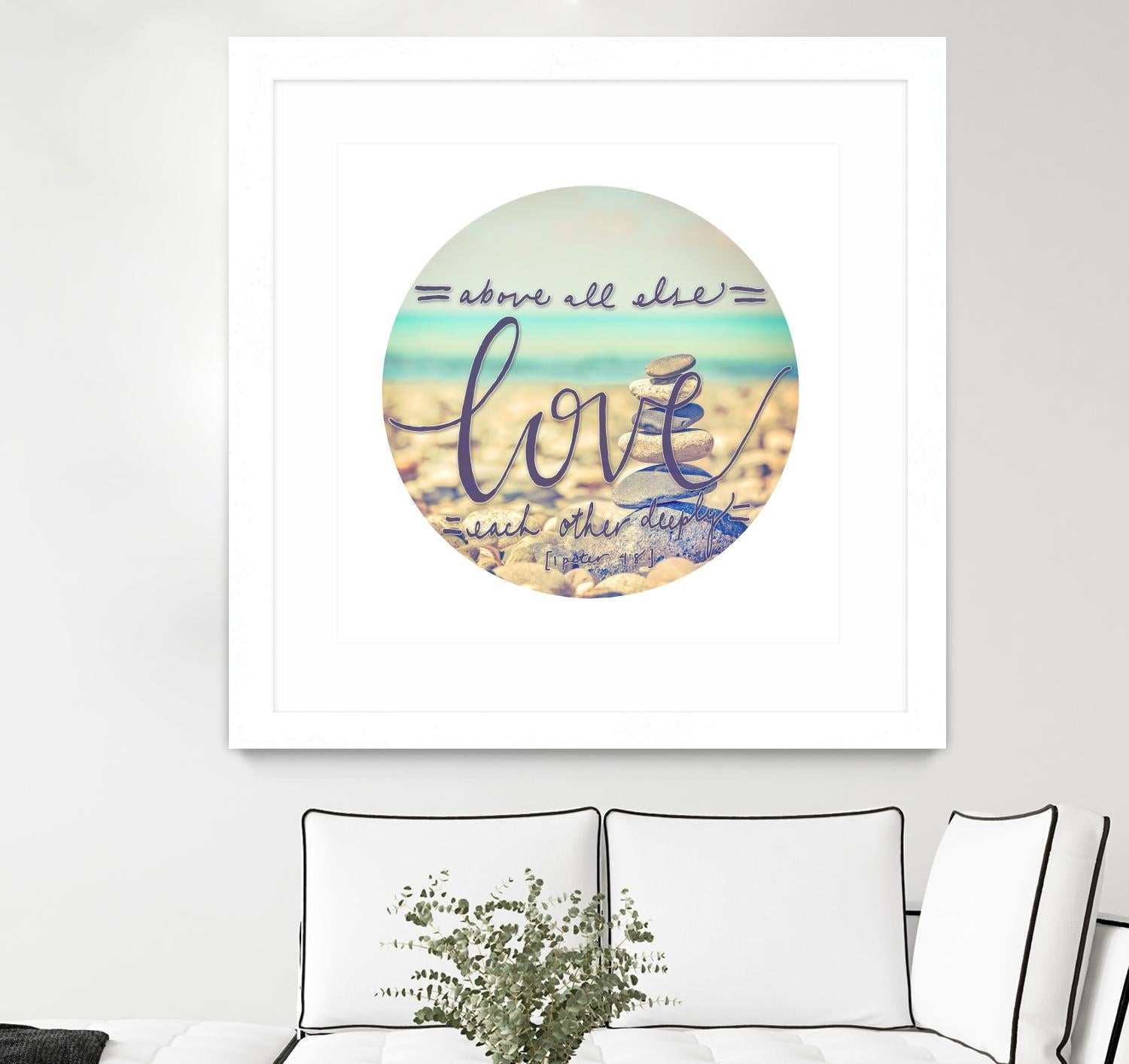 Love Each Other Deeply by THE Studio on GIANT ART - brown photo art