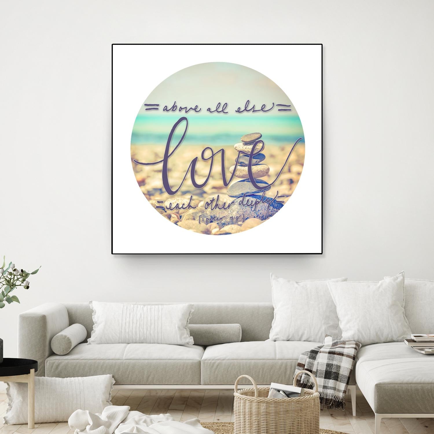 Love Each Other Deeply by THE Studio on GIANT ART - brown photo art