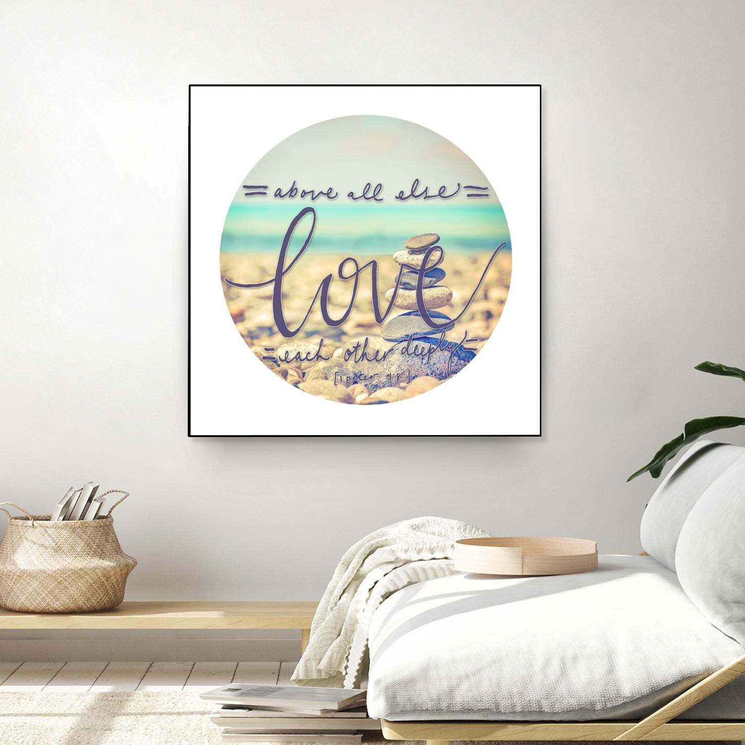 Love Each Other Deeply by THE Studio on GIANT ART - brown photo art