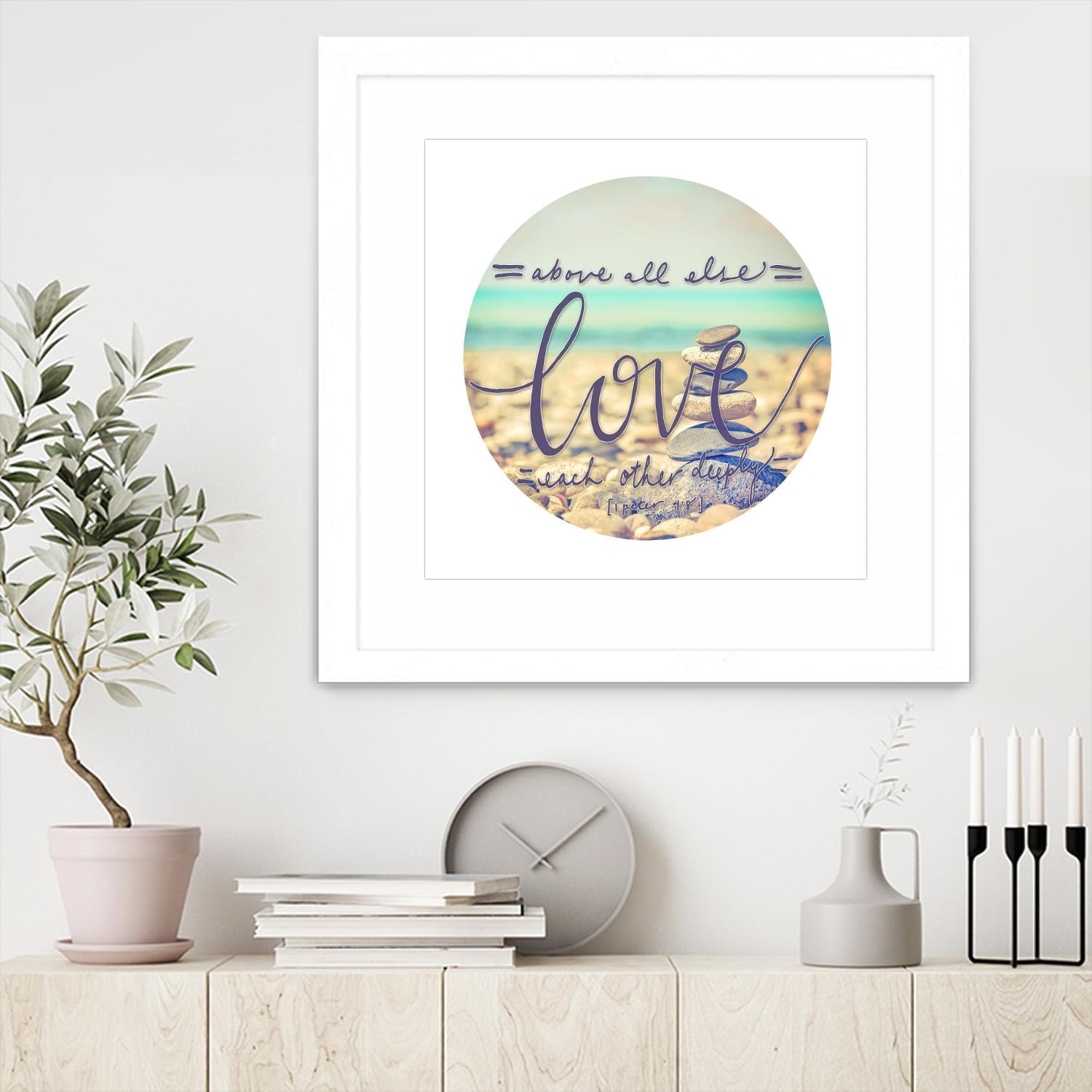 Love Each Other Deeply by THE Studio on GIANT ART - brown photo art