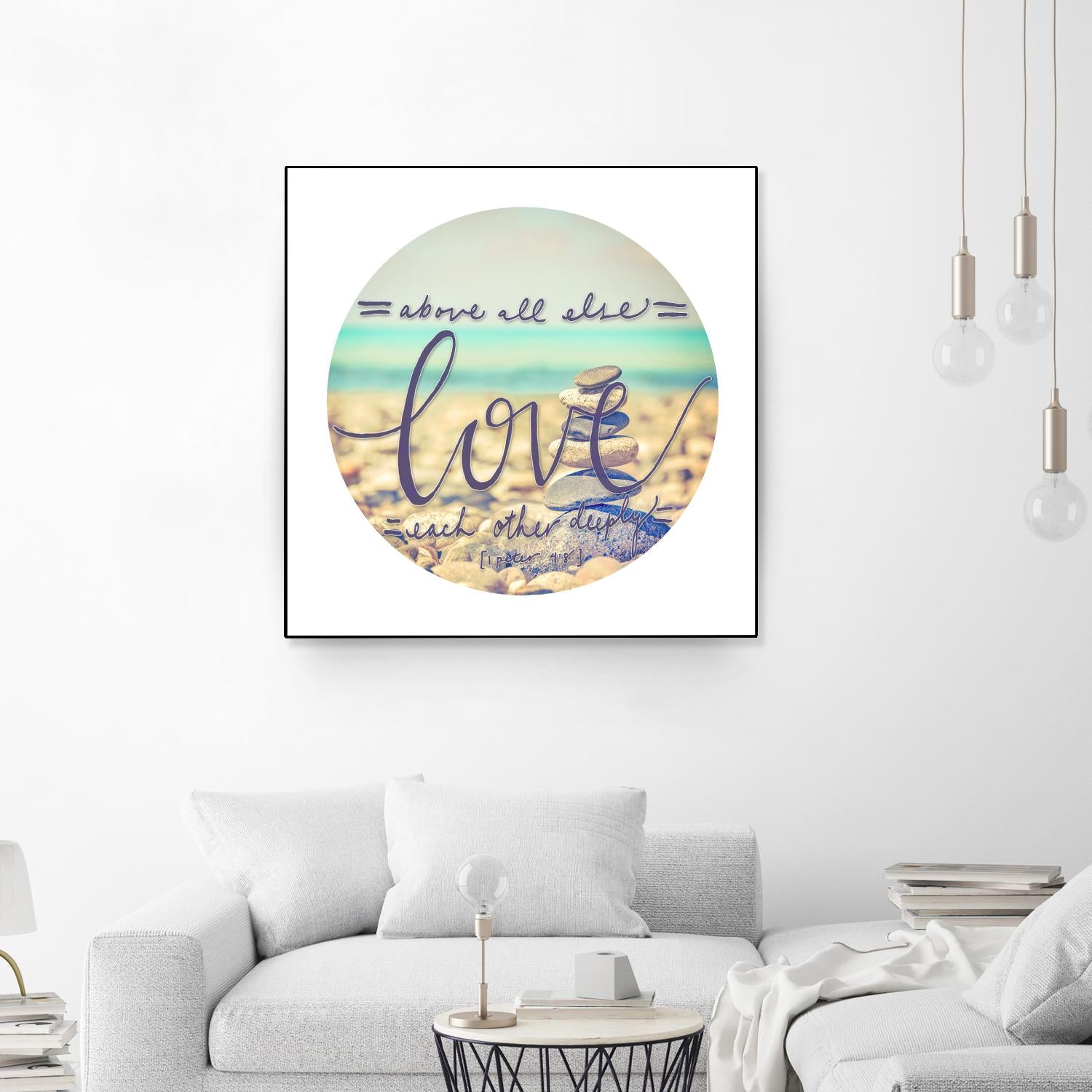 Love Each Other Deeply by THE Studio on GIANT ART - brown photo art