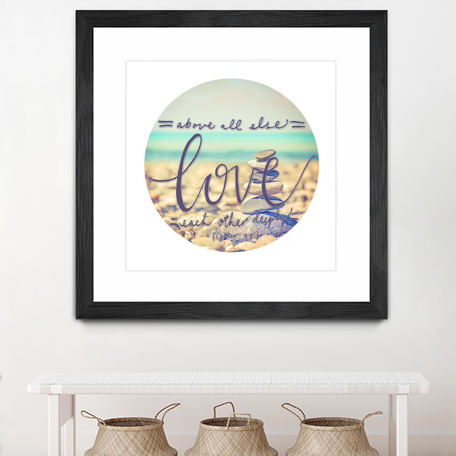 Love Each Other Deeply by THE Studio on GIANT ART - brown photo art