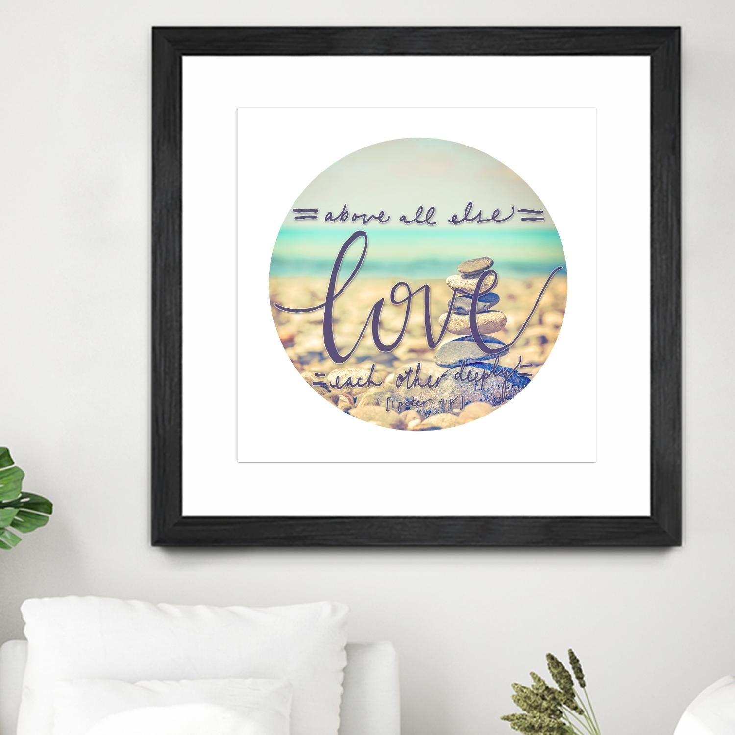 Love Each Other Deeply by THE Studio on GIANT ART - brown photo art