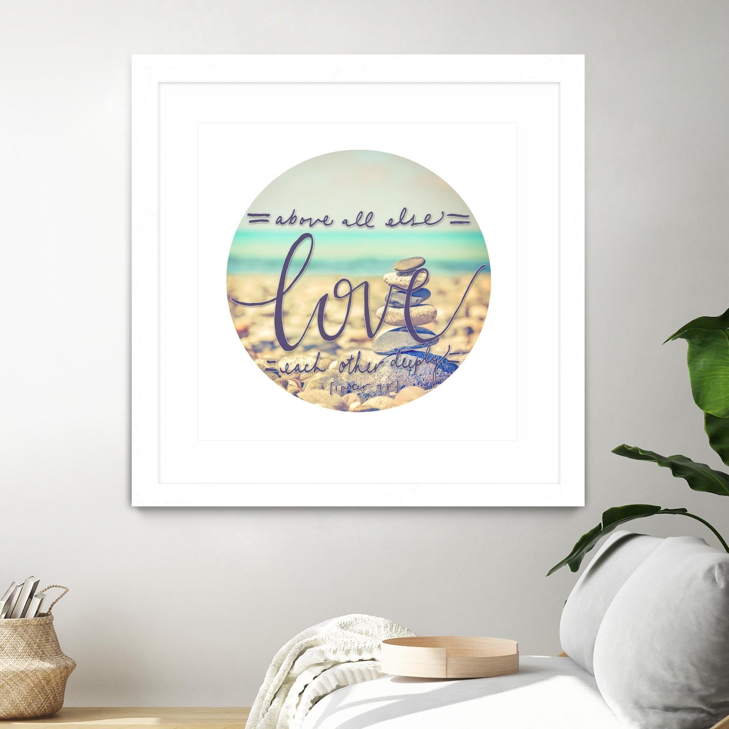 Love Each Other Deeply by THE Studio on GIANT ART - brown photo art