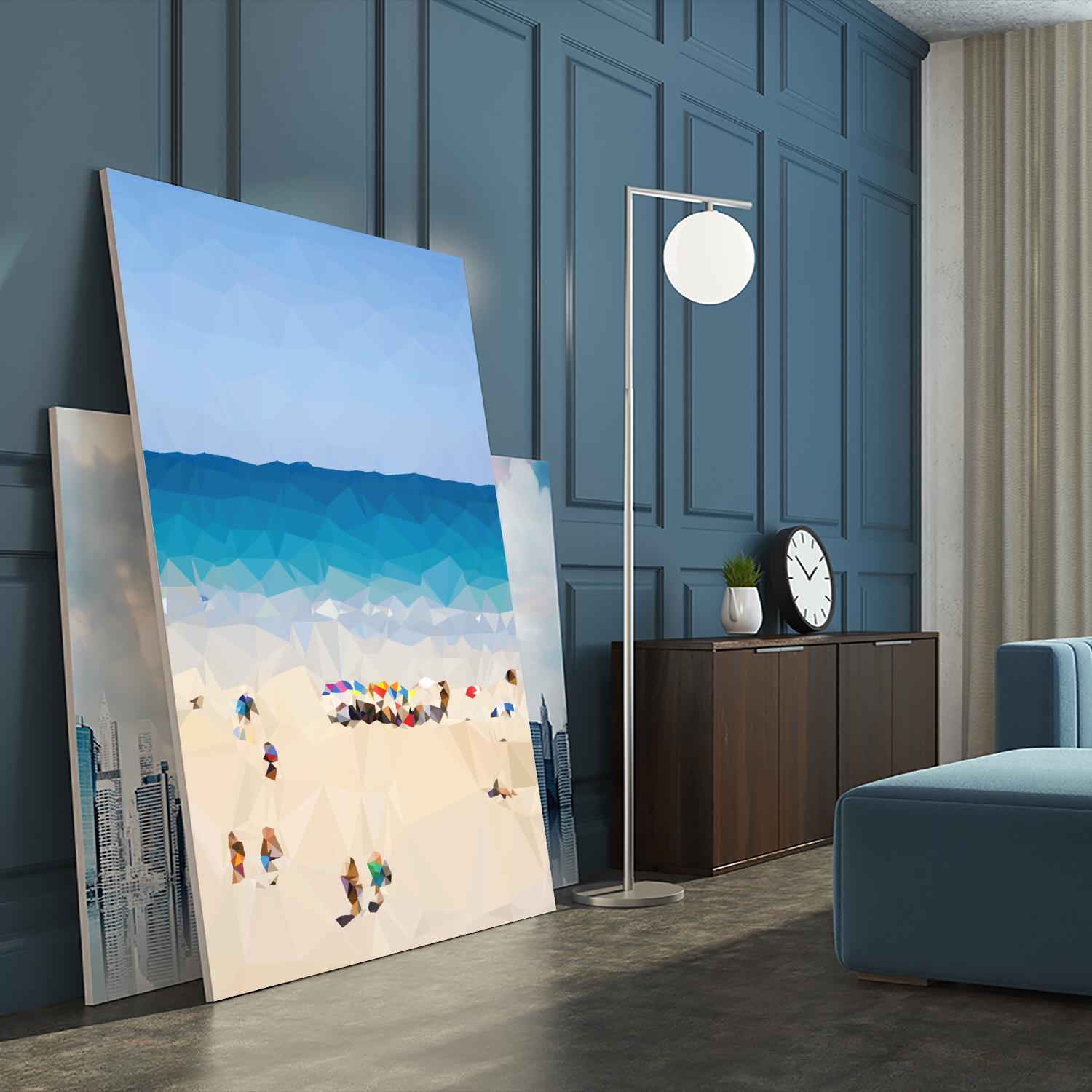 Beach Fragments E by THE Studio on GIANT ART - blue nautical