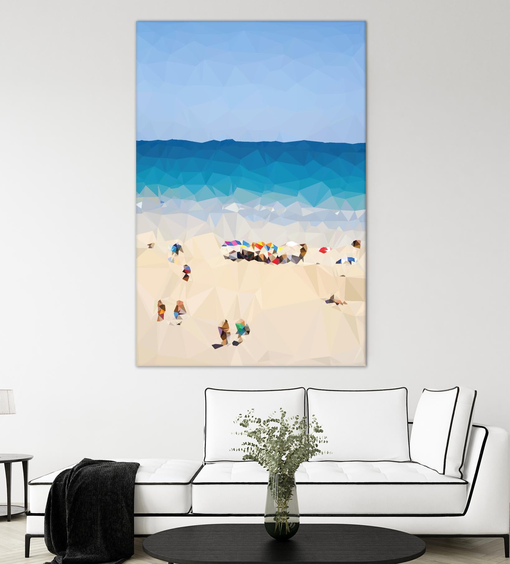 Beach Fragments E by THE Studio on GIANT ART - blue nautical