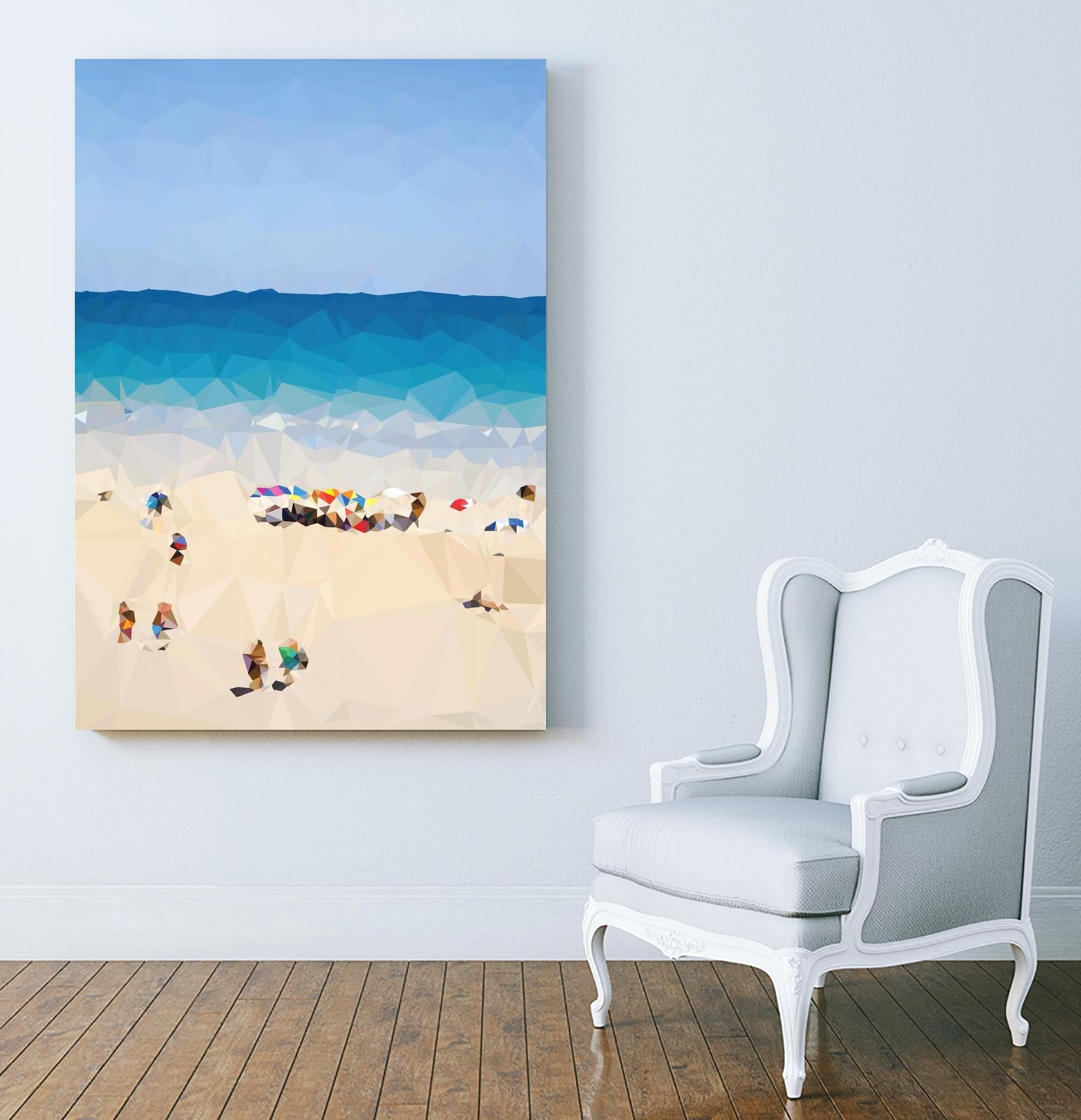 Beach Fragments E by THE Studio on GIANT ART - beige costal beach