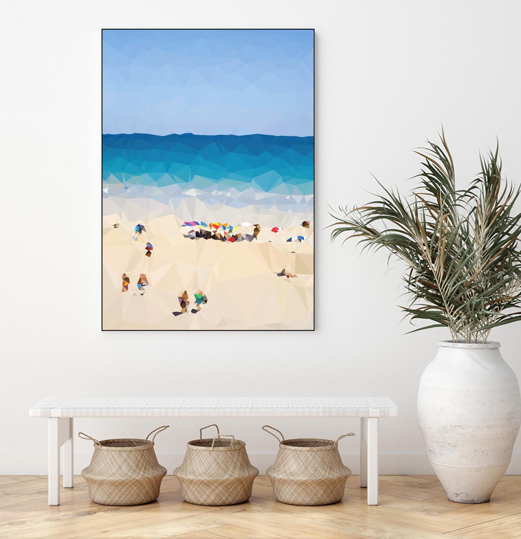 Beach Fragments E by THE Studio on GIANT ART - blue nautical
