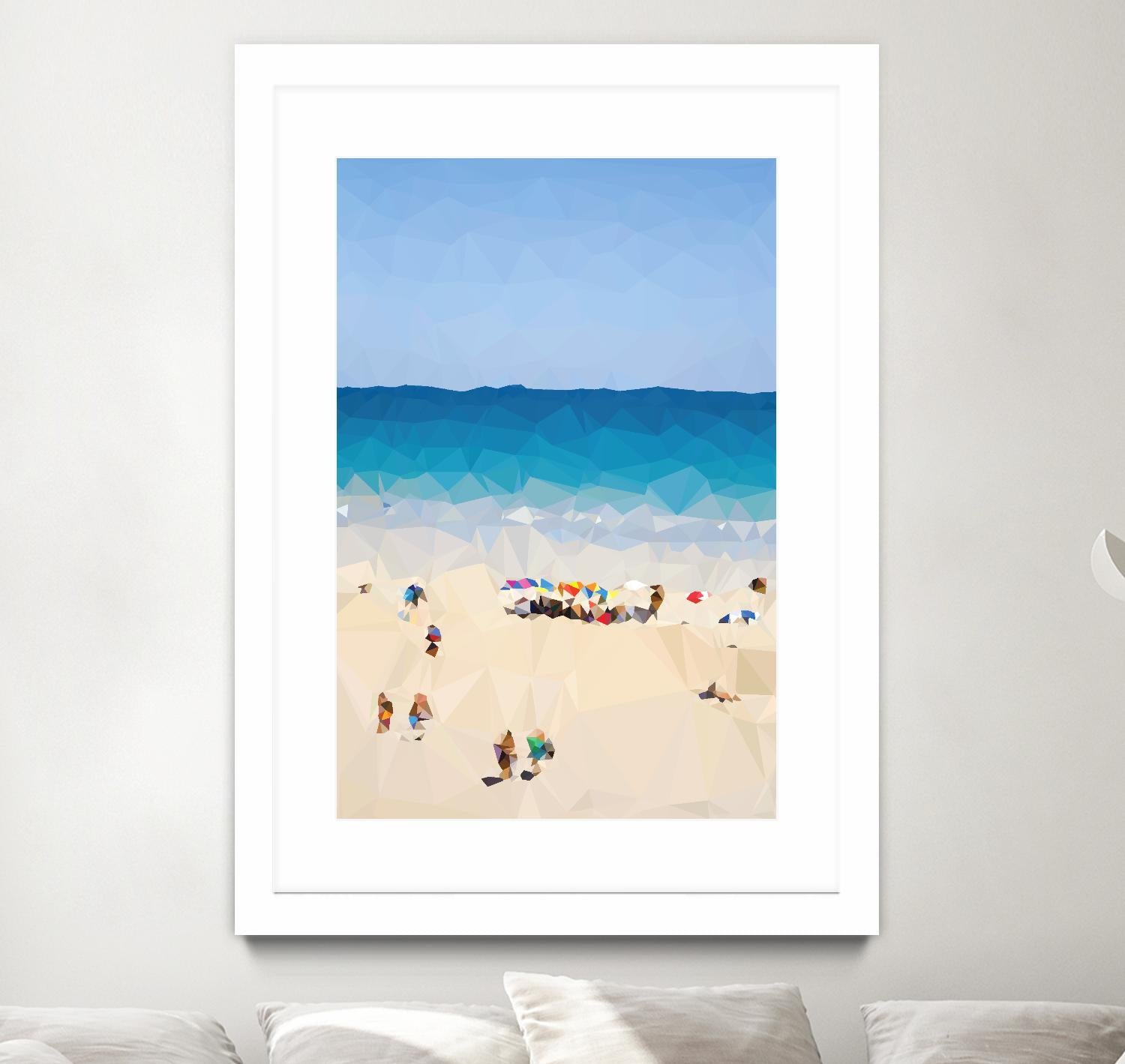 Beach Fragments E by THE Studio on GIANT ART - beige costal beach