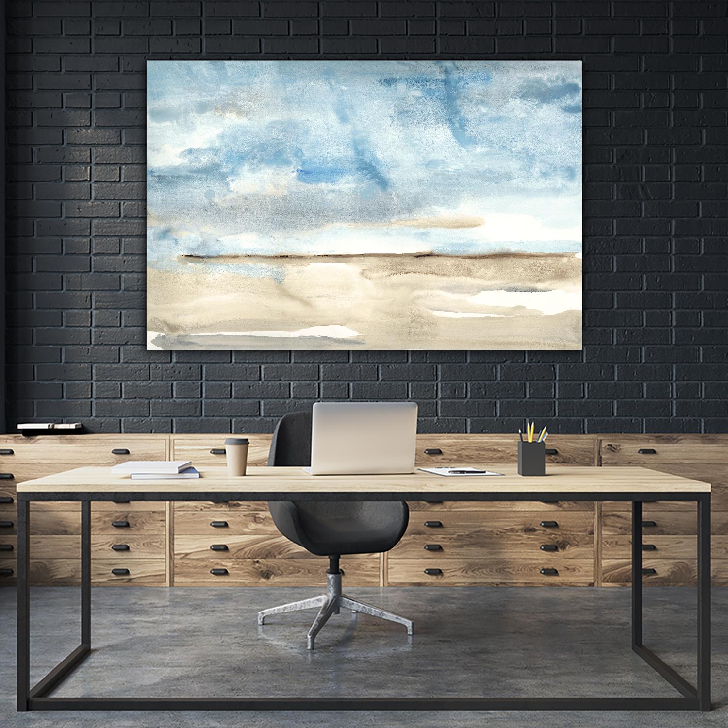 Landscape Watercolor 1 by Natasha Marie on GIANT ART - green abstract