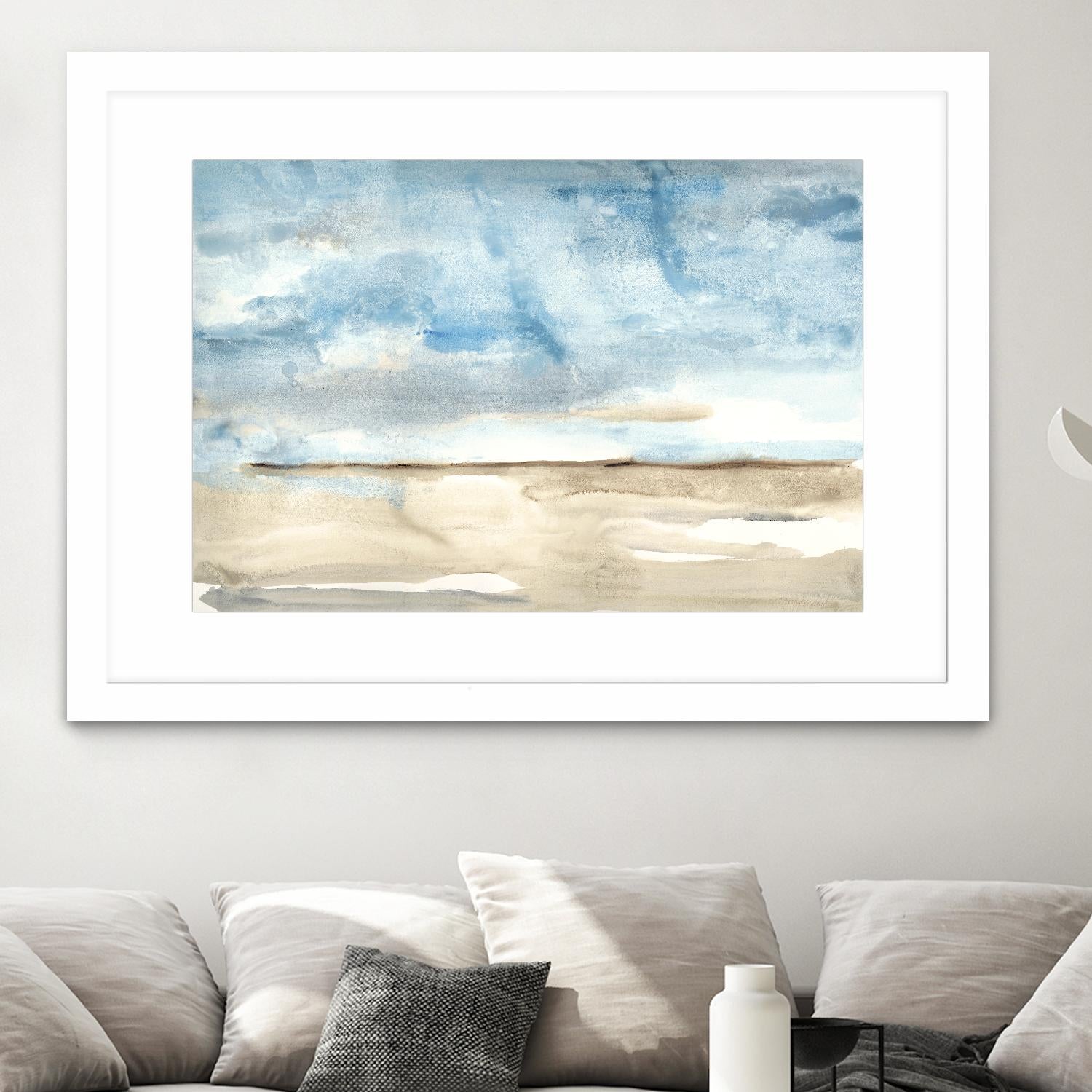 Landscape Watercolor 1 by Natasha Marie on GIANT ART - green abstract