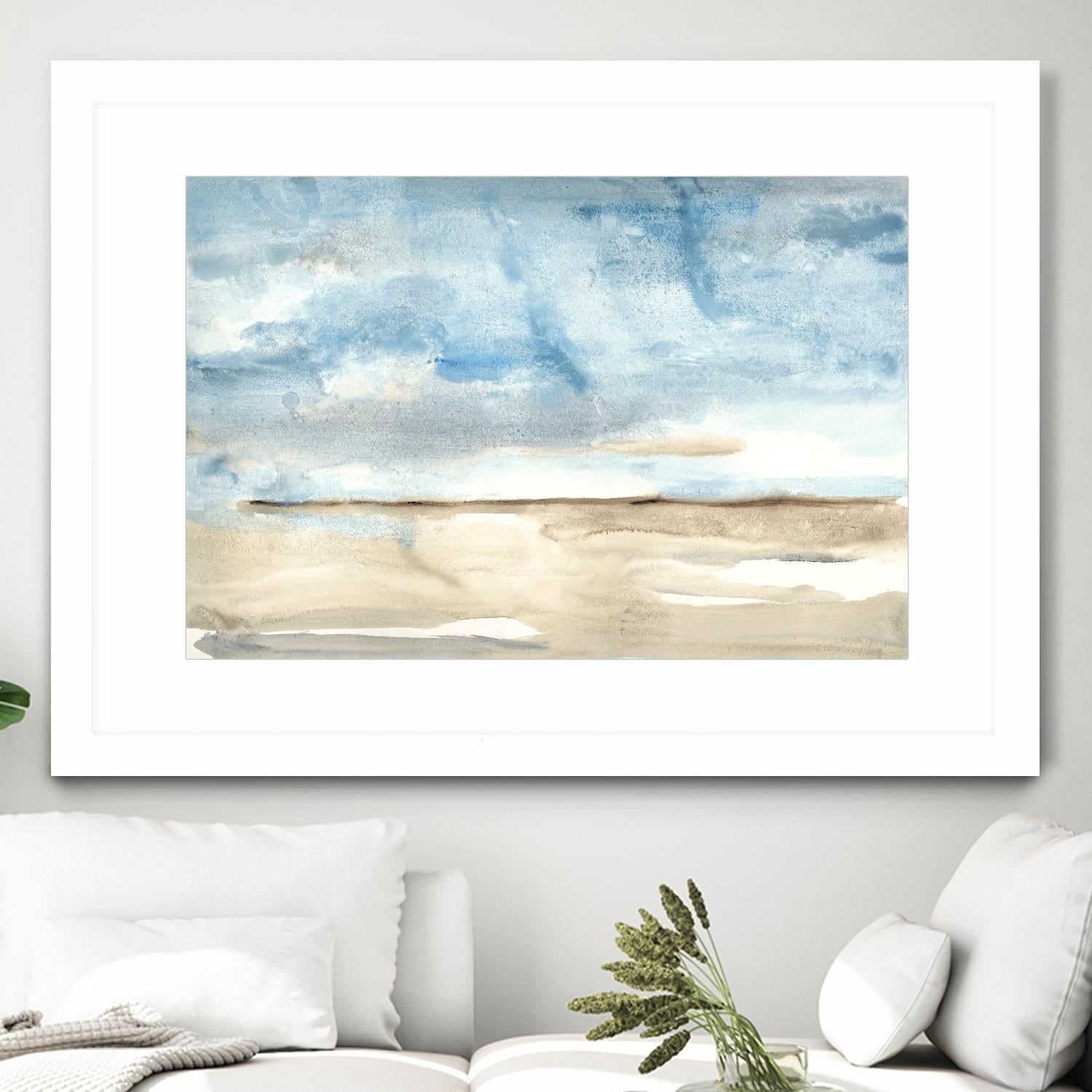 Landscape Watercolor 1 by Natasha Marie on GIANT ART - green abstract