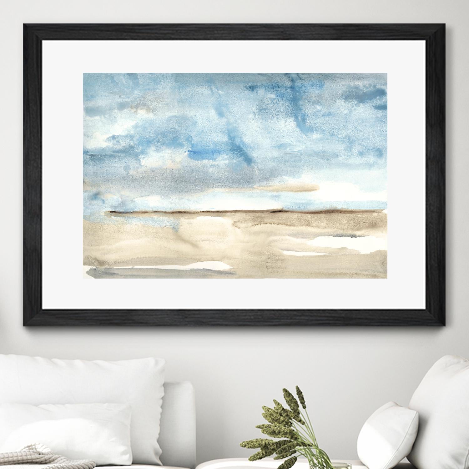 Landscape Watercolor 1 by Natasha Marie on GIANT ART - green abstract