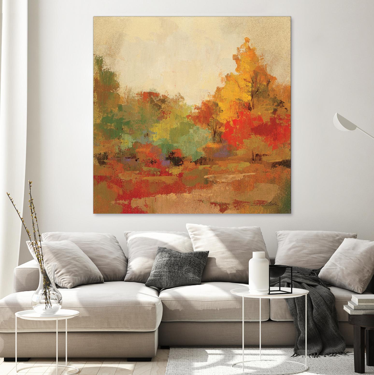 Fall Forest II by Silvia Vassileva on GIANT ART - yellow landscape