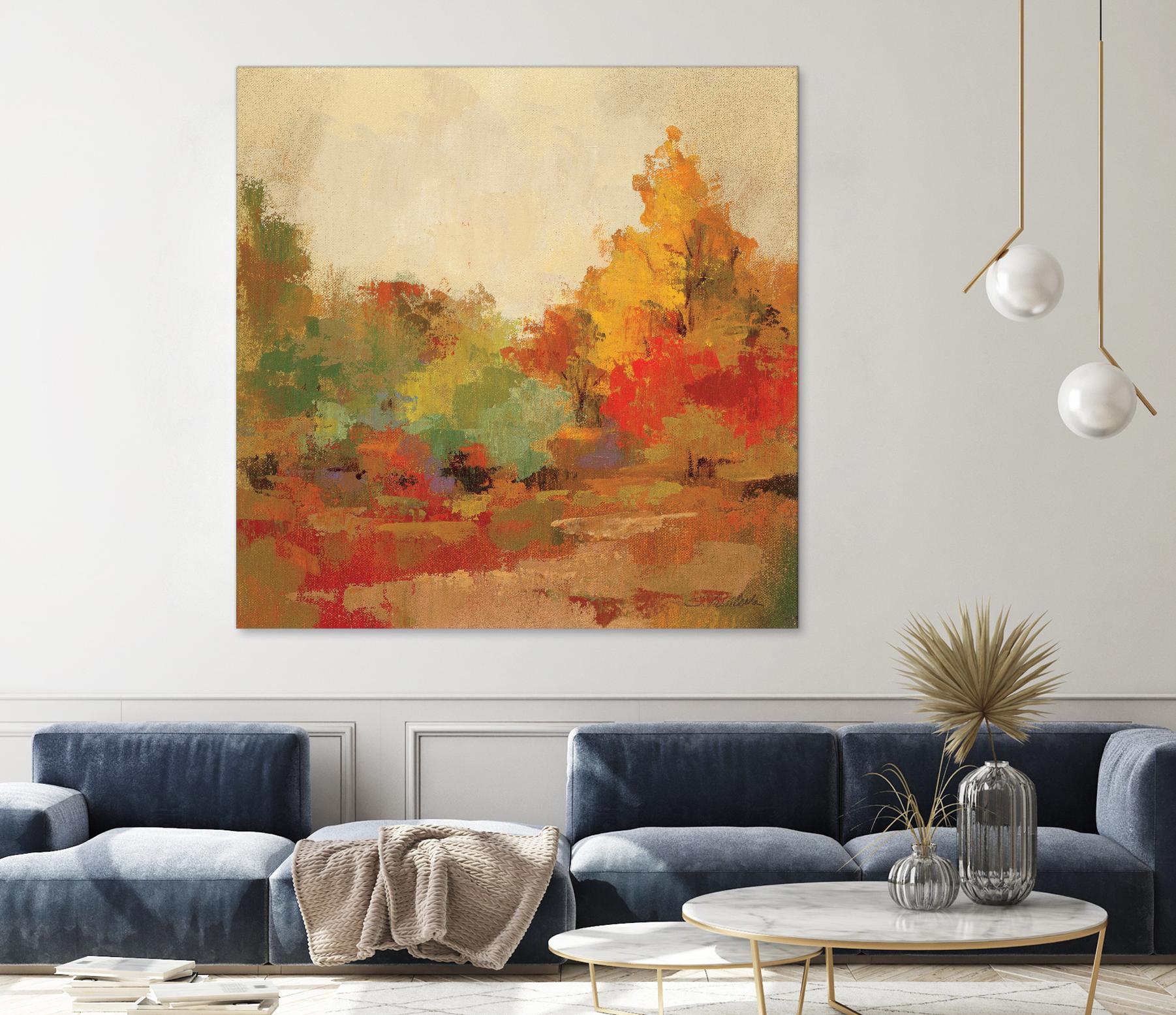 Fall Forest II by Silvia Vassileva on GIANT ART - yellow landscape