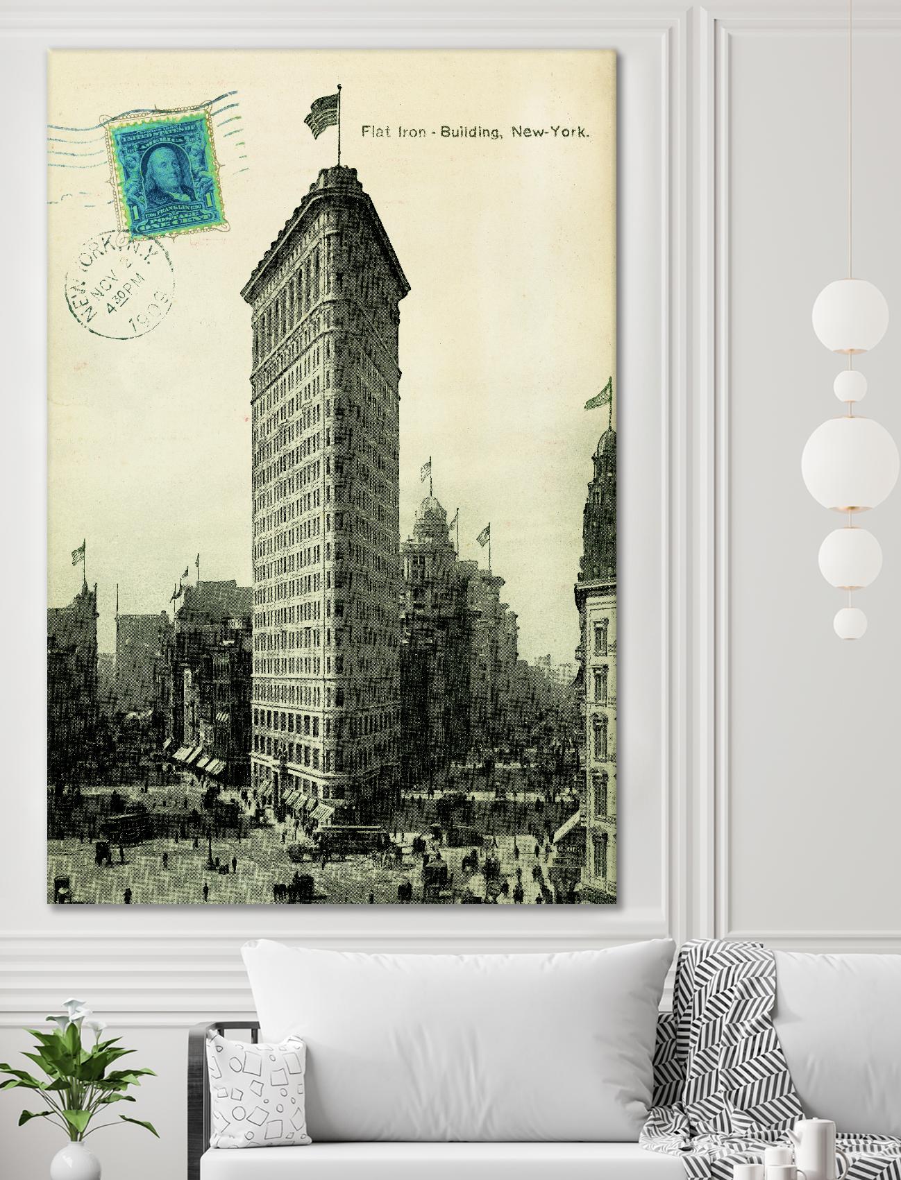Flat Iron by Portfolio on GIANT ART - grey vintage