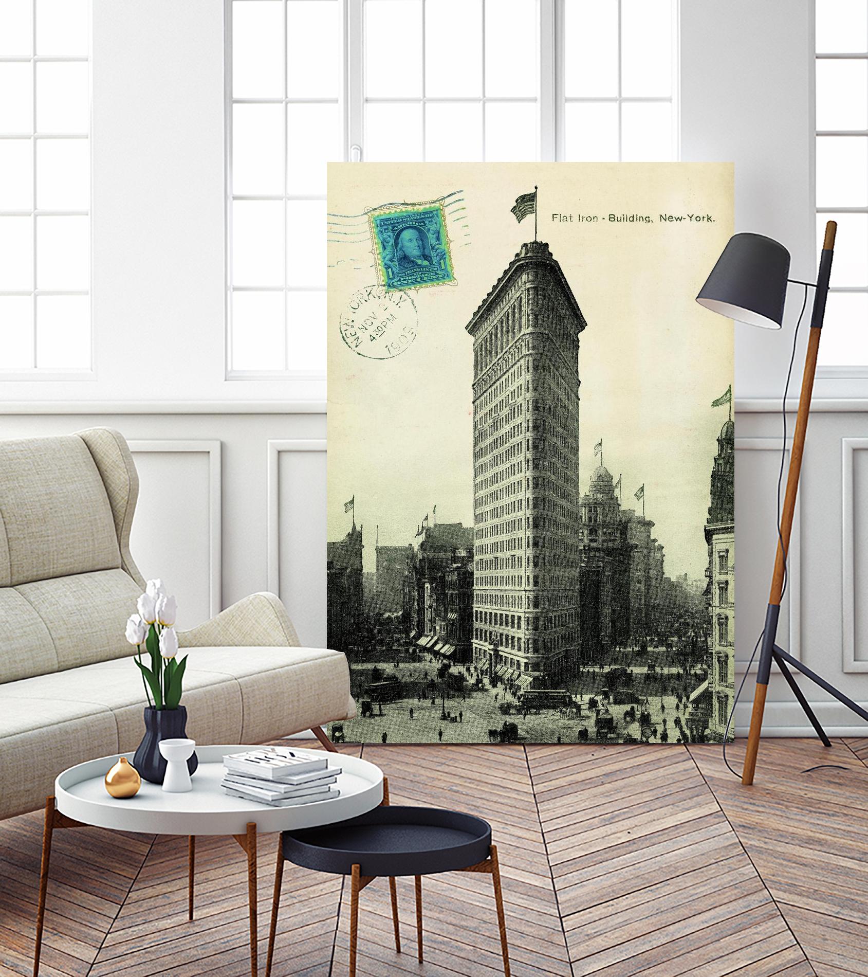 Flat Iron by Portfolio on GIANT ART - grey vintage
