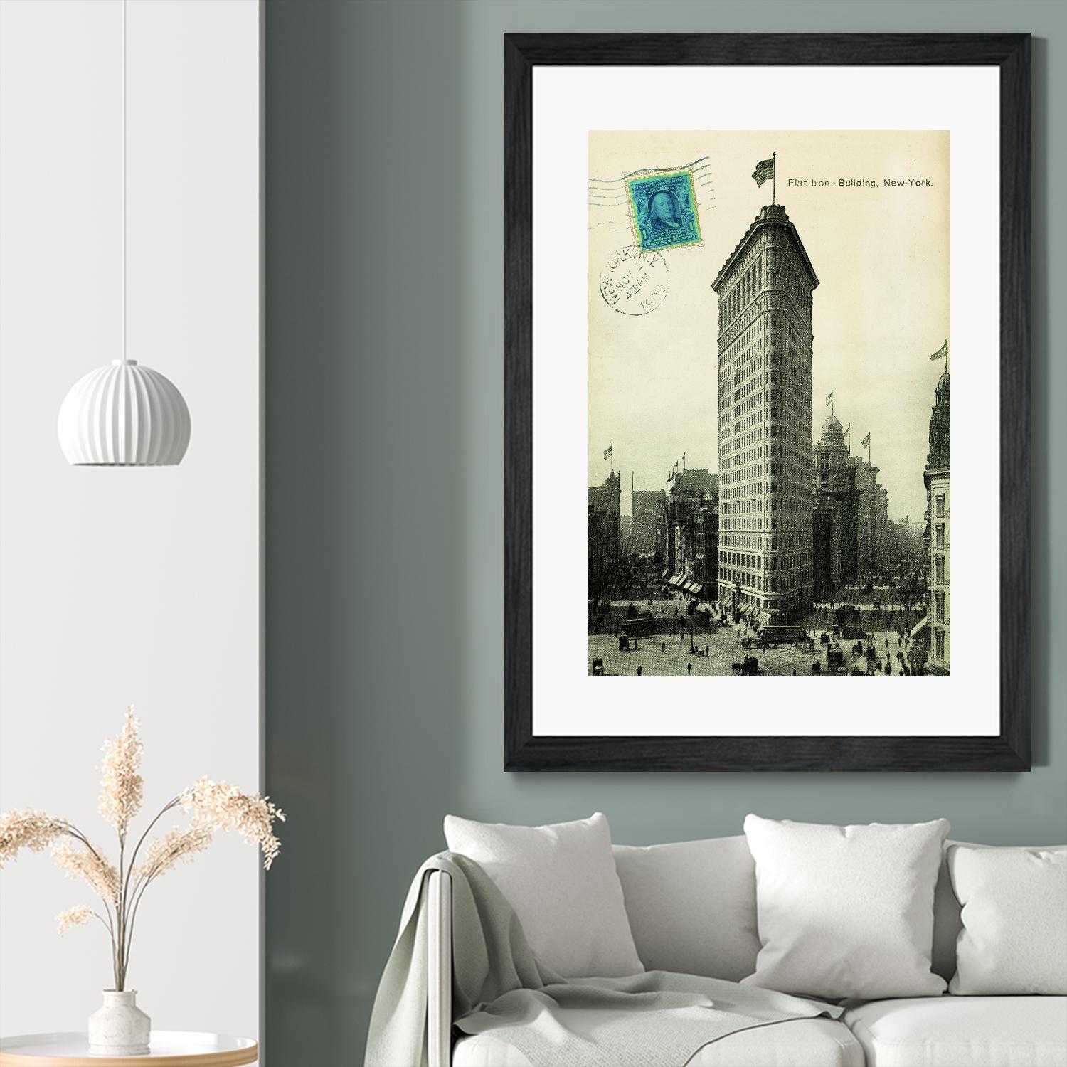 Flat Iron by Portfolio on GIANT ART - grey vintage