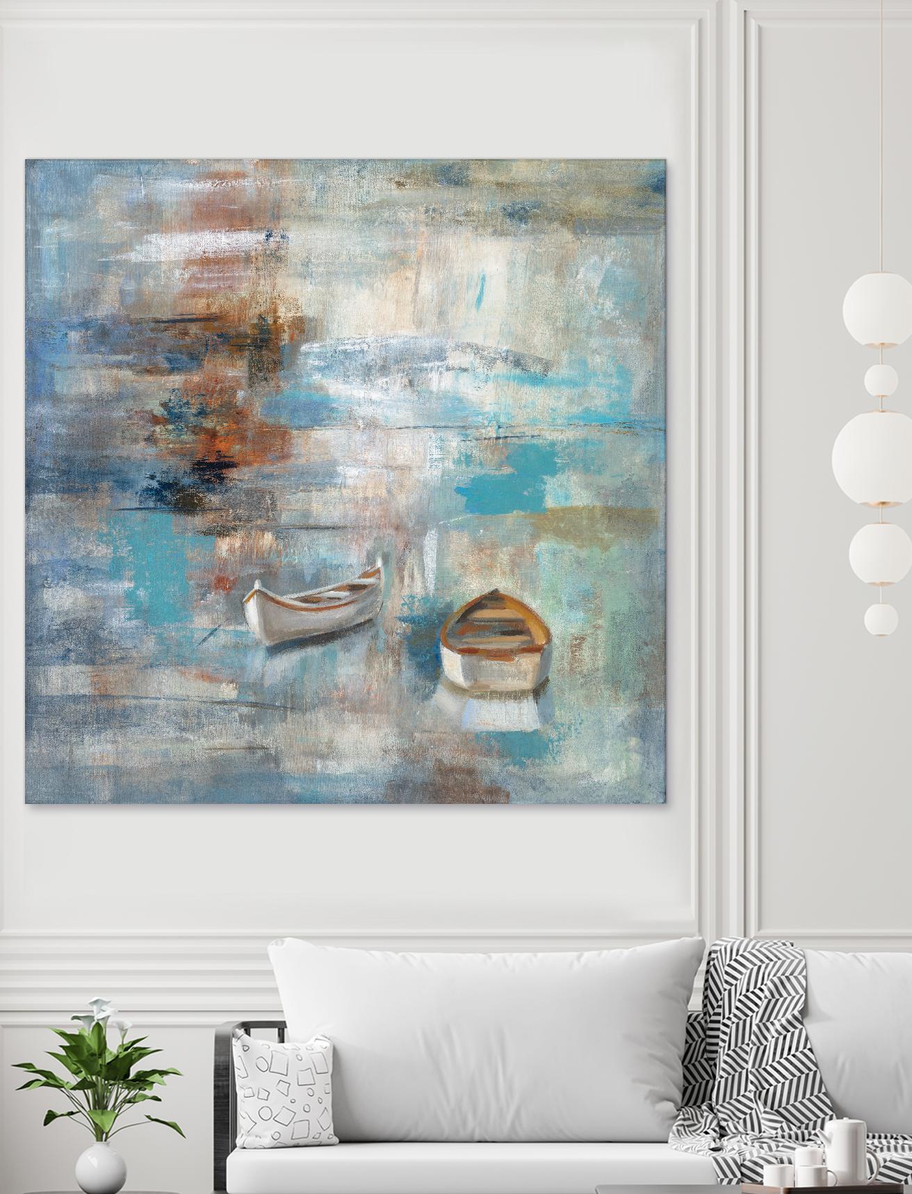 Calm sea by Silvia Vassileva on GIANT ART - brown sea scene