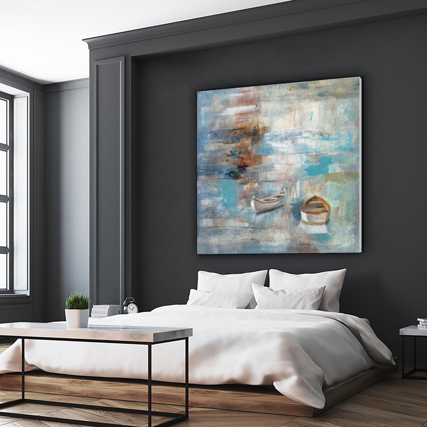 Calm sea by Silvia Vassileva on GIANT ART - brown sea scene