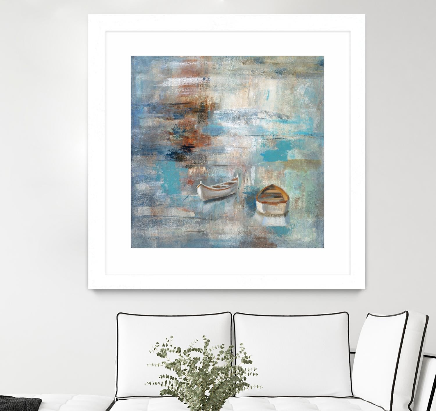 Calm sea by Silvia Vassileva on GIANT ART - brown sea scene