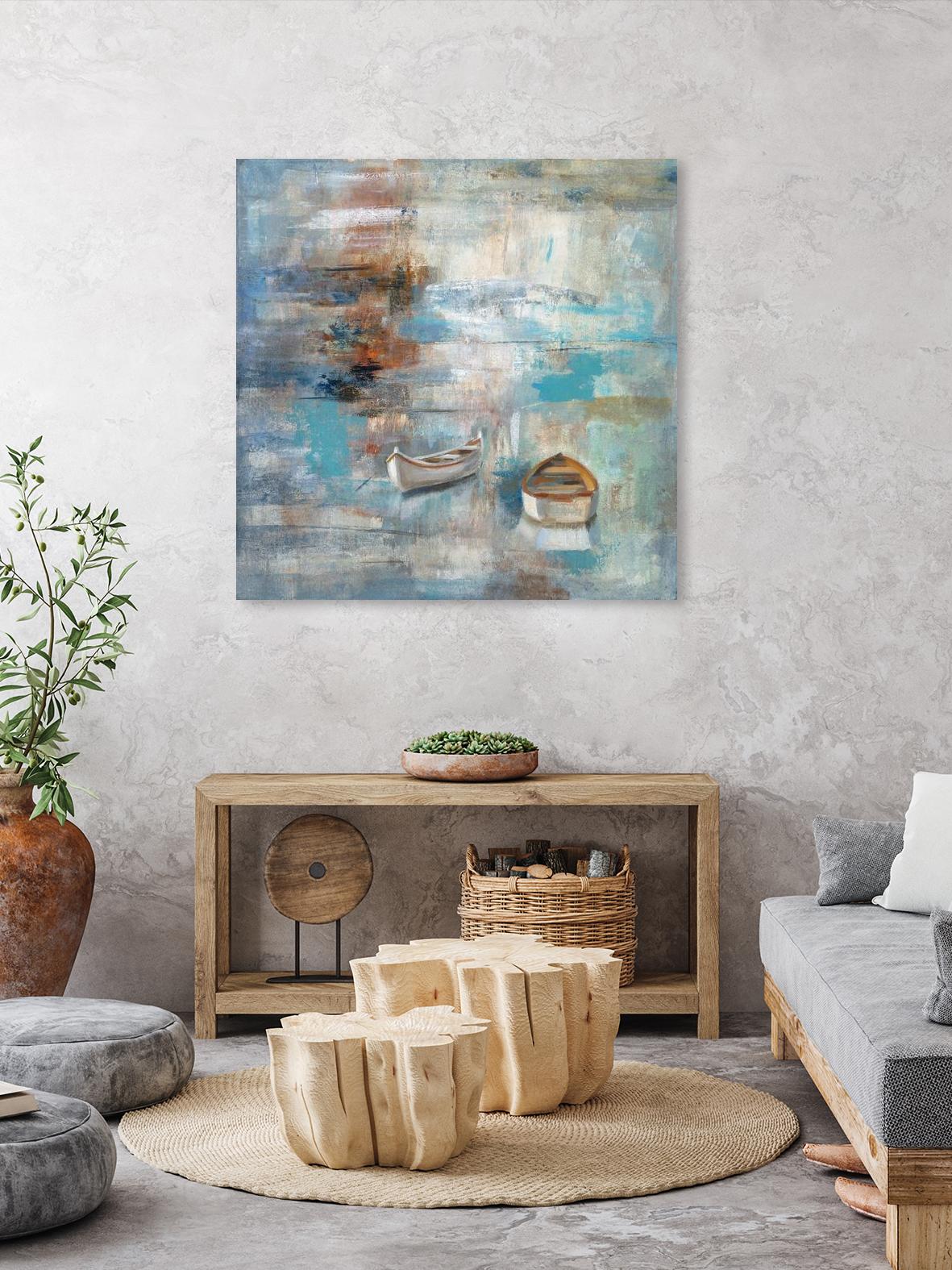 Calm sea by Silvia Vassileva on GIANT ART - brown sea scene