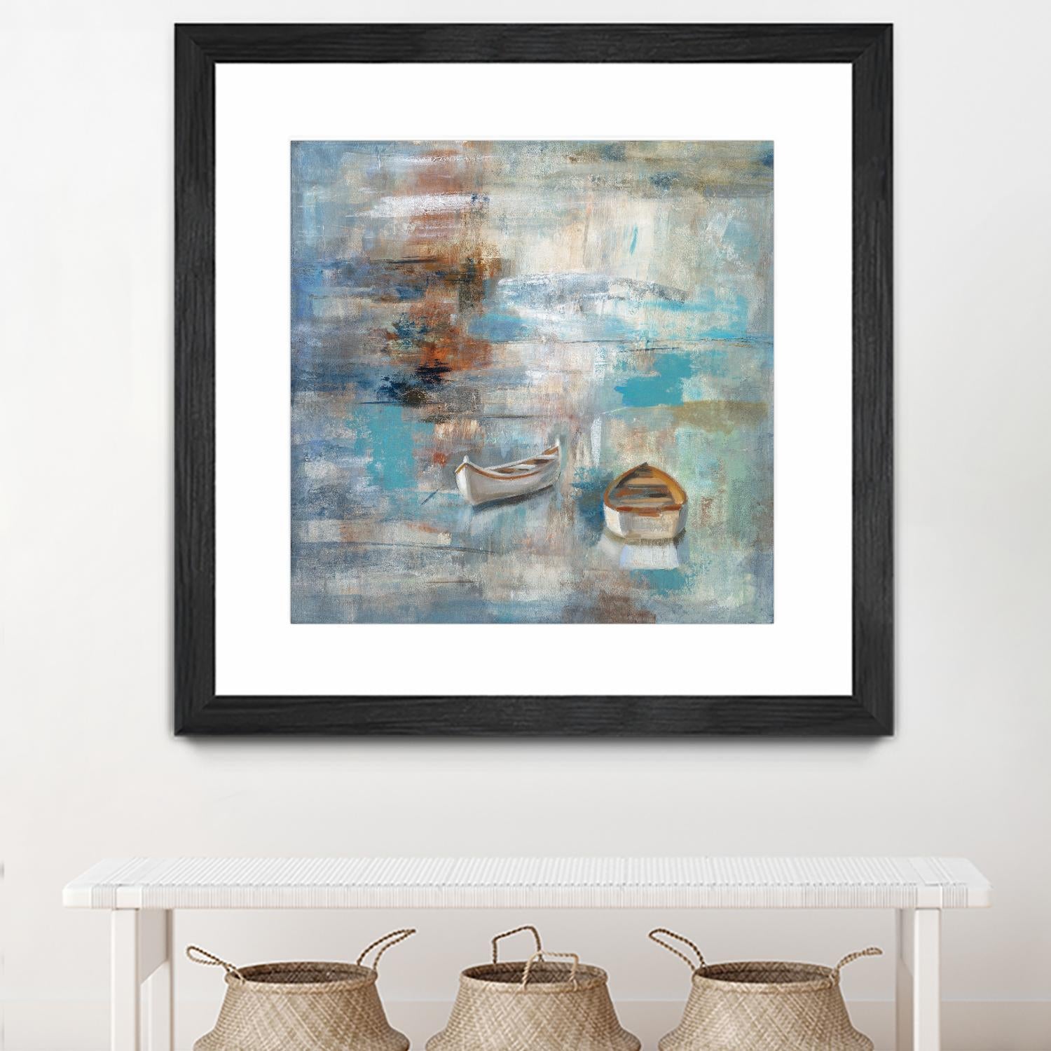 Calm sea by Silvia Vassileva on GIANT ART - brown sea scene