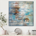 Calm sea by Silvia Vassileva on GIANT ART - brown sea scene