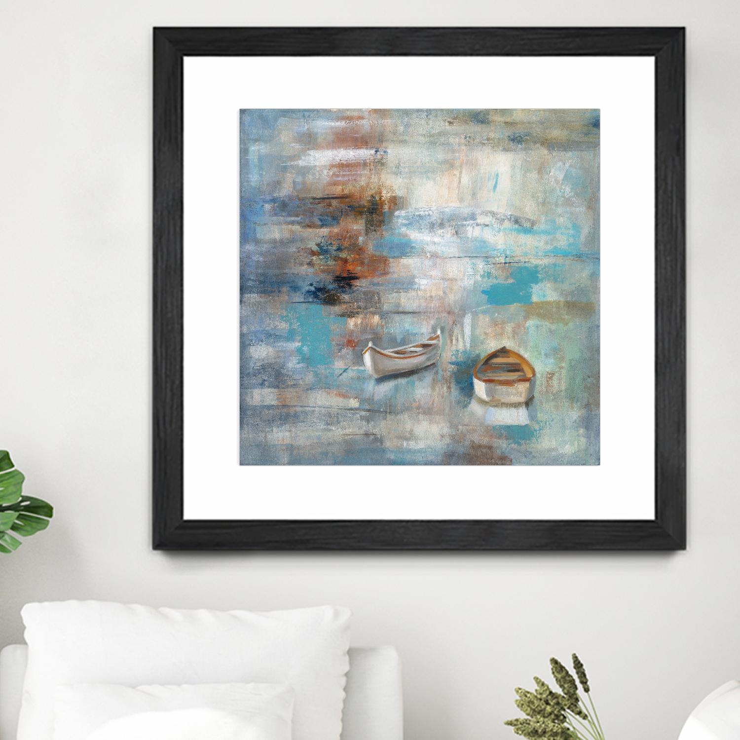 Calm sea by Silvia Vassileva on GIANT ART - brown sea scene