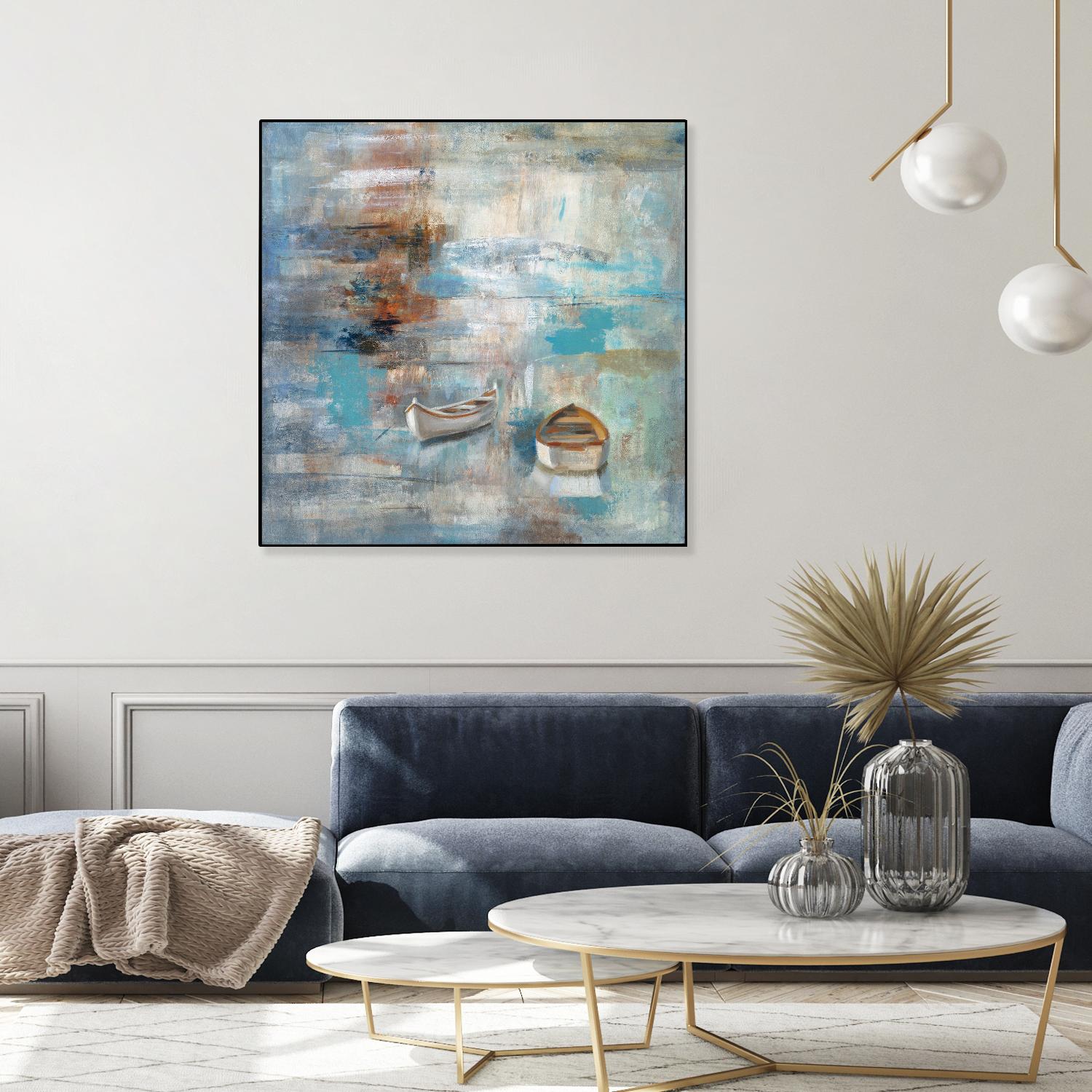 Calm sea by Silvia Vassileva on GIANT ART - brown sea scene