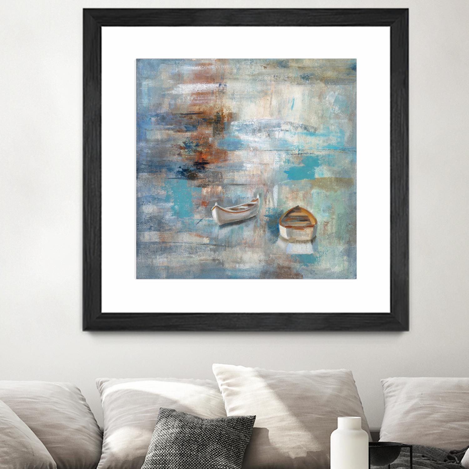Calm sea by Silvia Vassileva on GIANT ART - brown sea scene