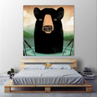 Skinny Dip Crop by Ryan Fowler on GIANT ART - blue animals