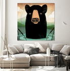 Skinny Dip Crop by Ryan Fowler on GIANT ART - blue animals