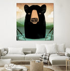 Skinny Dip Crop by Ryan Fowler on GIANT ART - blue animals