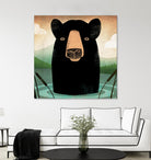 Skinny Dip Crop by Ryan Fowler on GIANT ART - blue animals