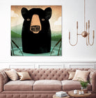 Skinny Dip Crop by Ryan Fowler on GIANT ART - blue animals