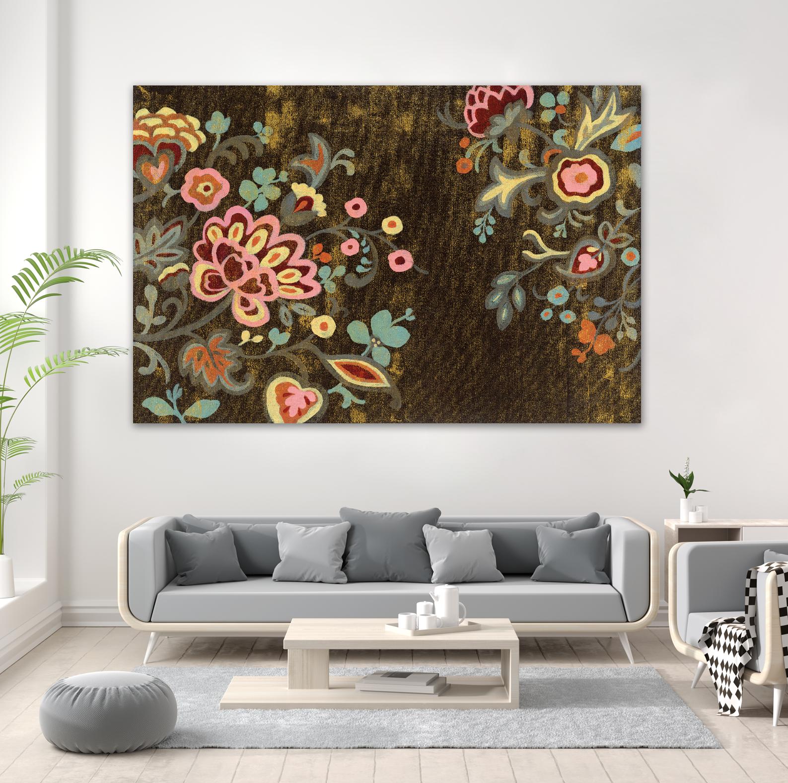 Decorative Paisley by Silvia Vassileva on GIANT ART - pink floral