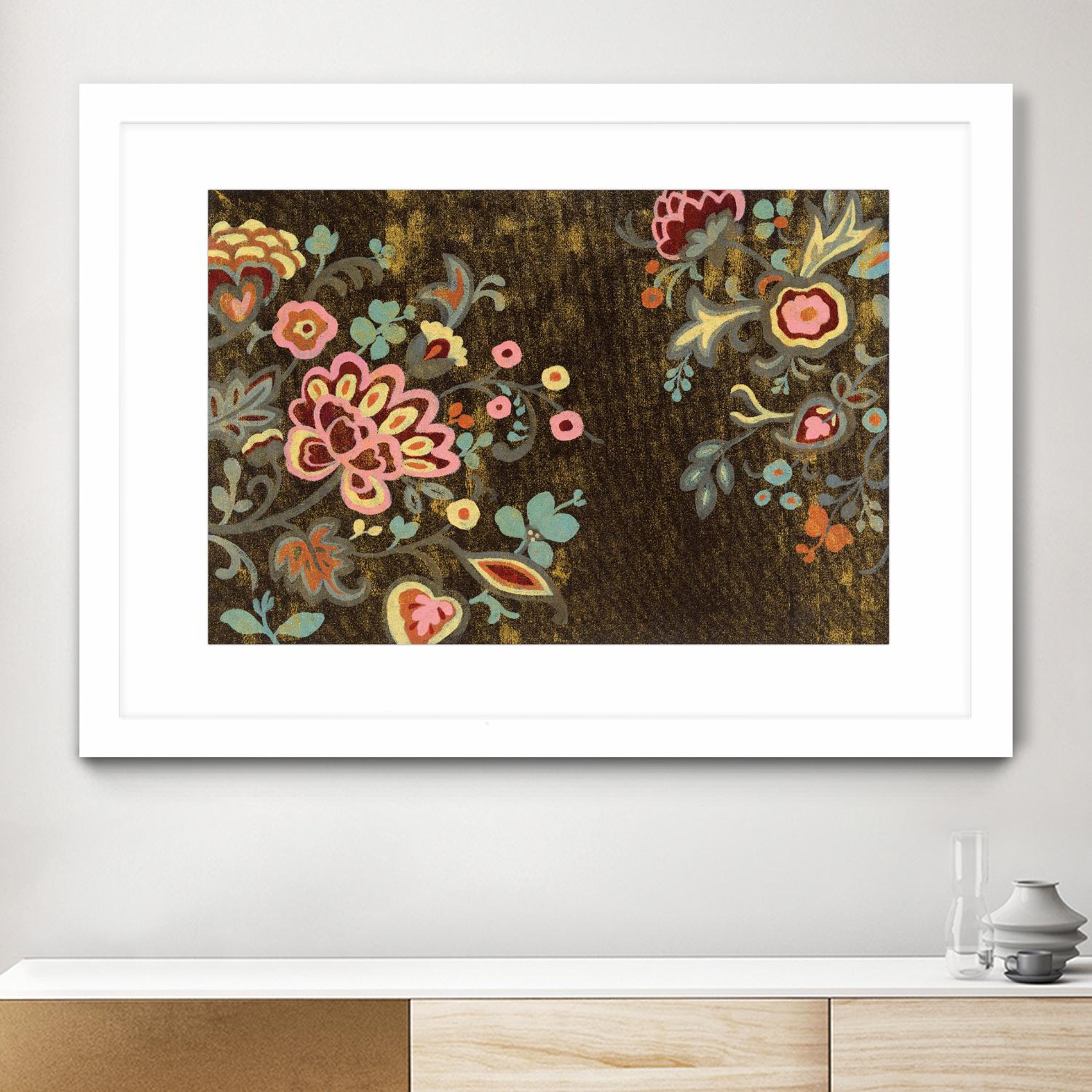 Decorative Paisley by Silvia Vassileva on GIANT ART - pink floral
