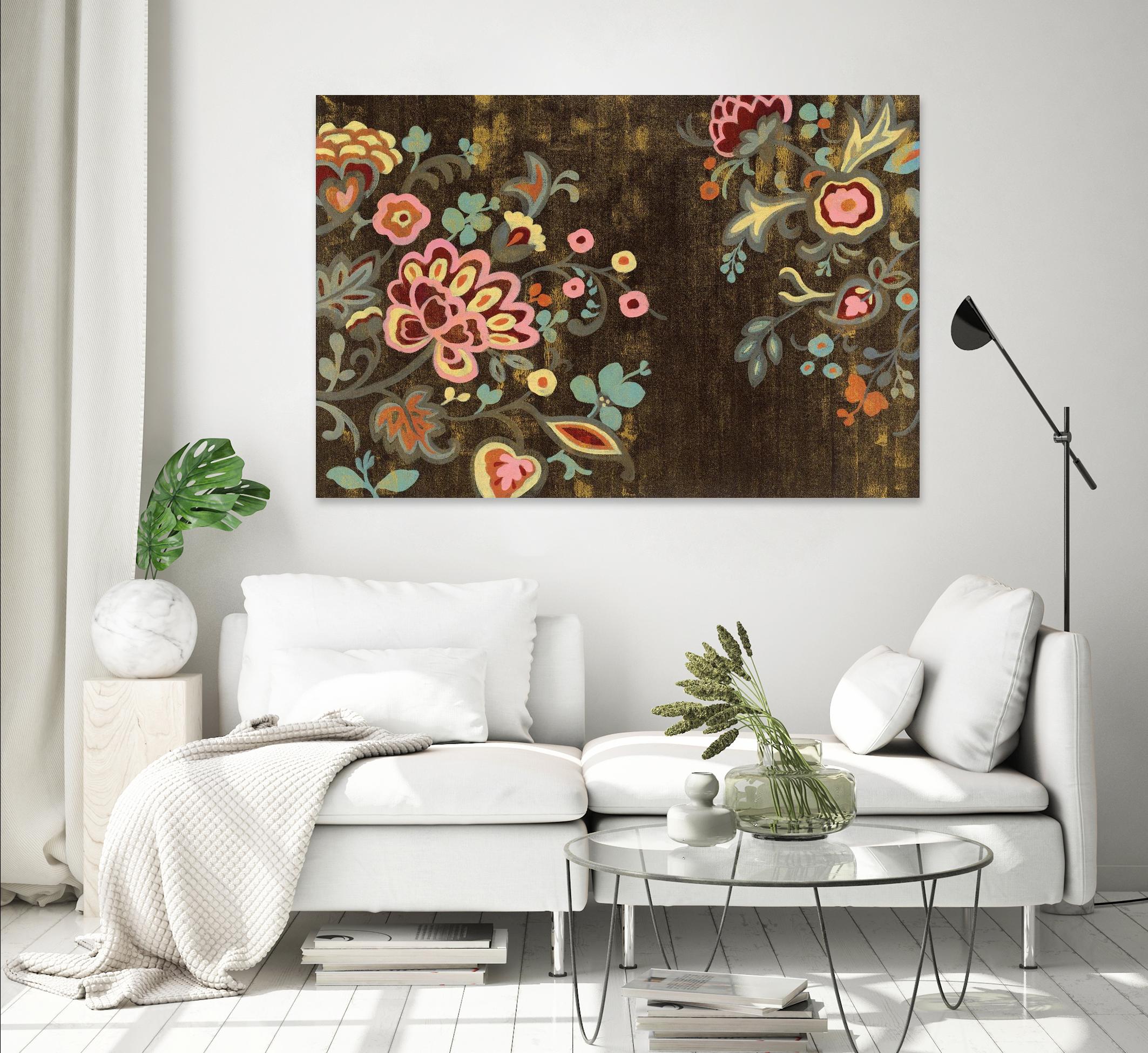 Decorative Paisley by Silvia Vassileva on GIANT ART - pink floral