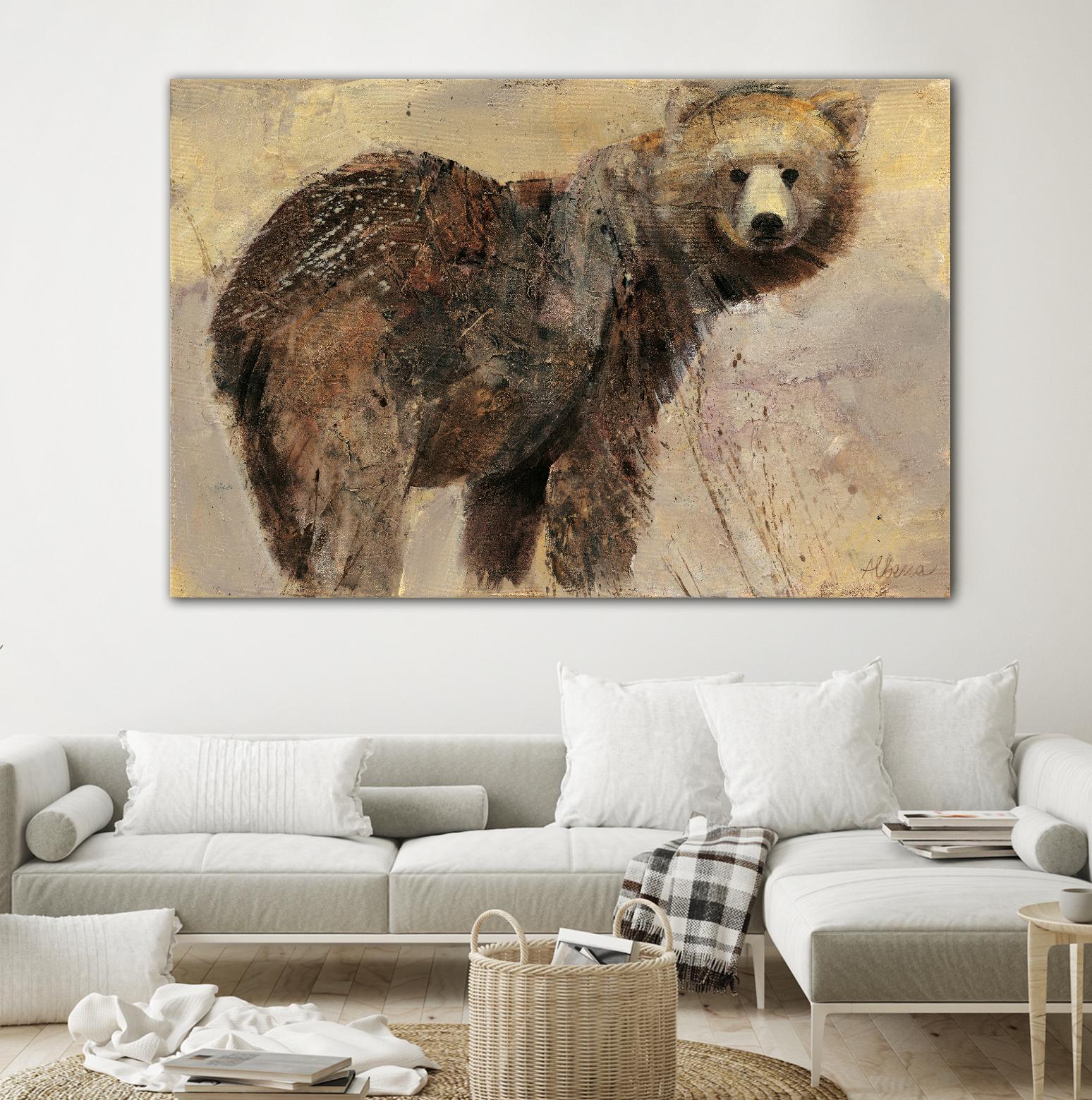 Backward Glance by Albena Hristova on GIANT ART - beige animals