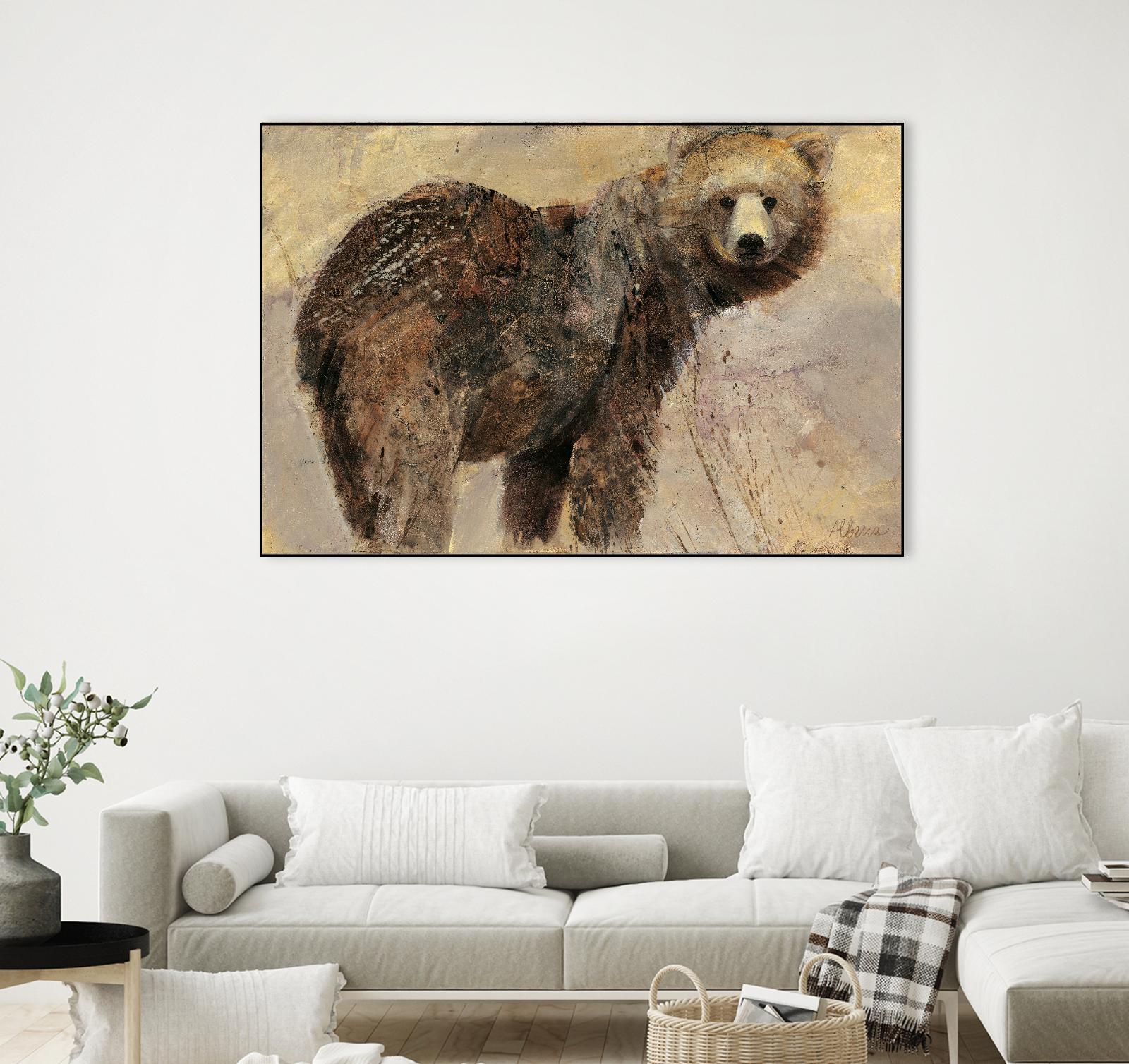 Backward Glance by Albena Hristova on GIANT ART - beige animals