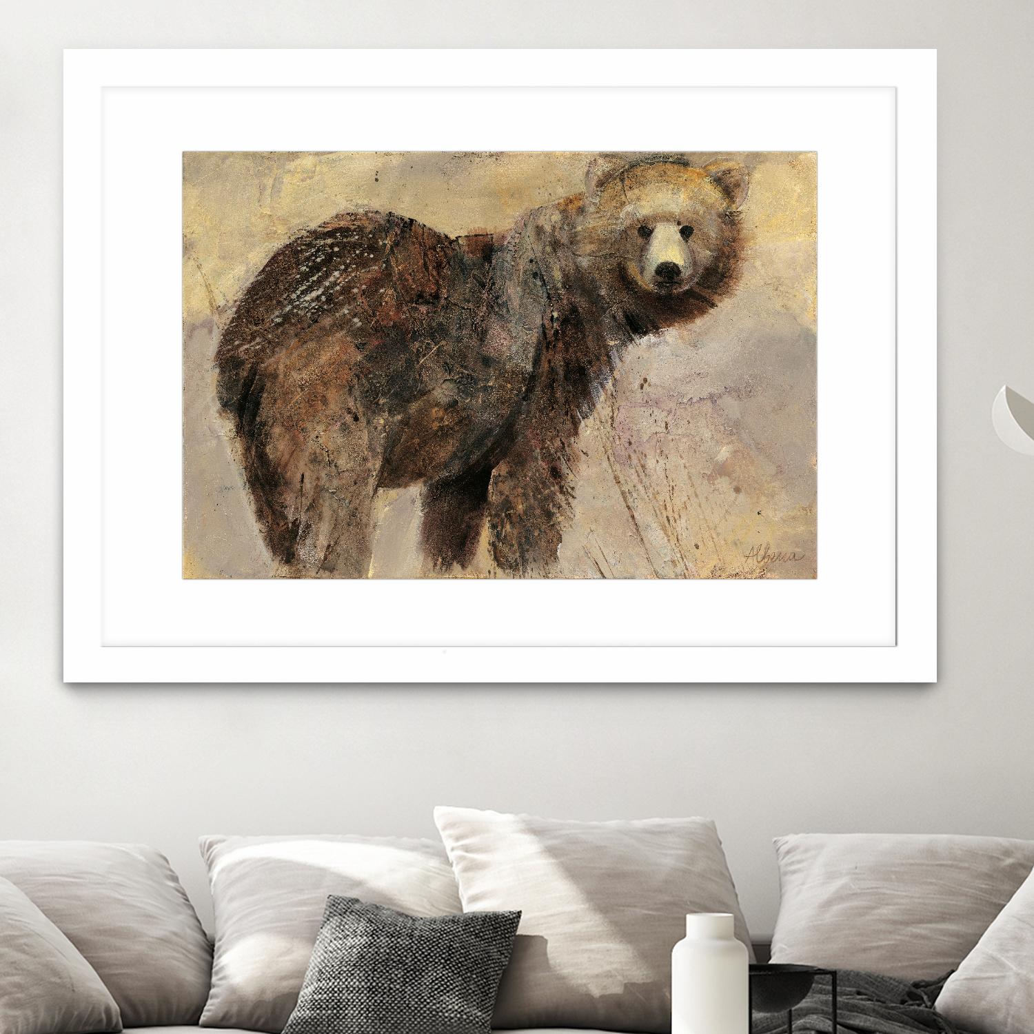 Backward Glance by Albena Hristova on GIANT ART - beige animals