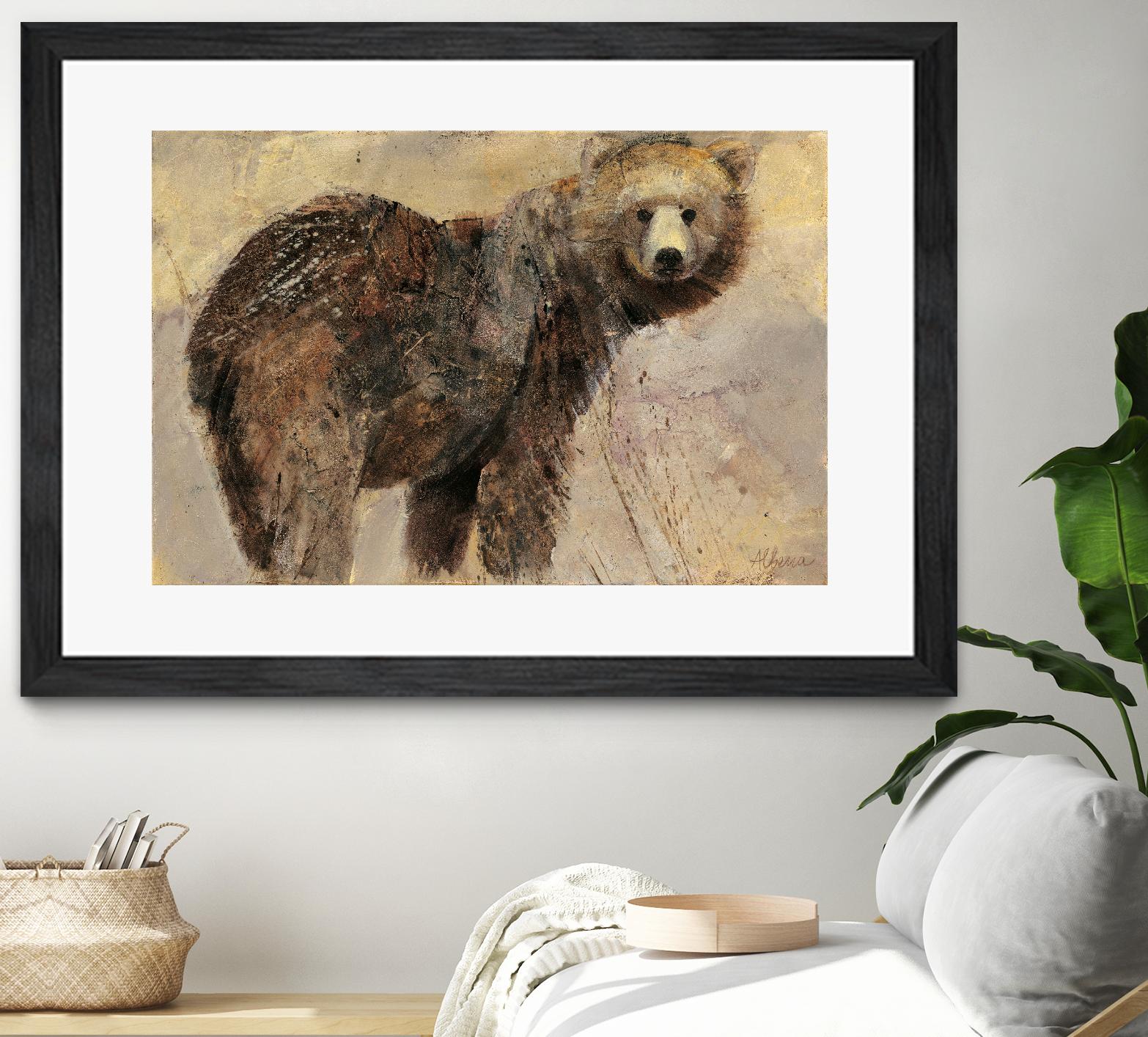 Backward Glance by Albena Hristova on GIANT ART - beige animals