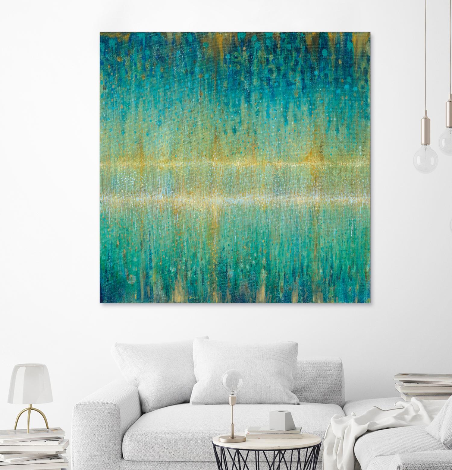 Rain Abstract I by Danhui Nai on GIANT ART - yellow abstract