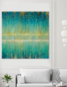 Rain Abstract I by Danhui Nai on GIANT ART - yellow abstract