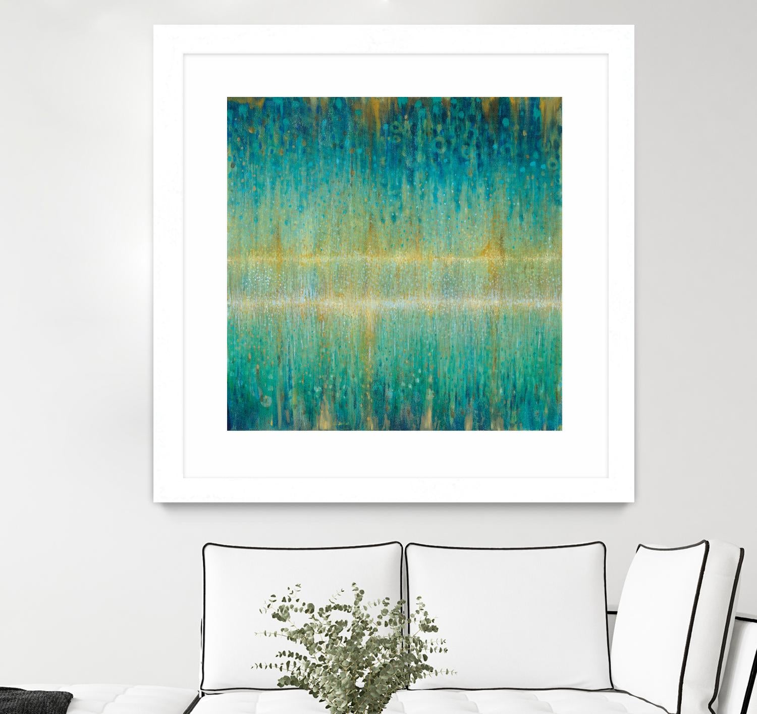 Rain Abstract I by Danhui Nai on GIANT ART - yellow abstract