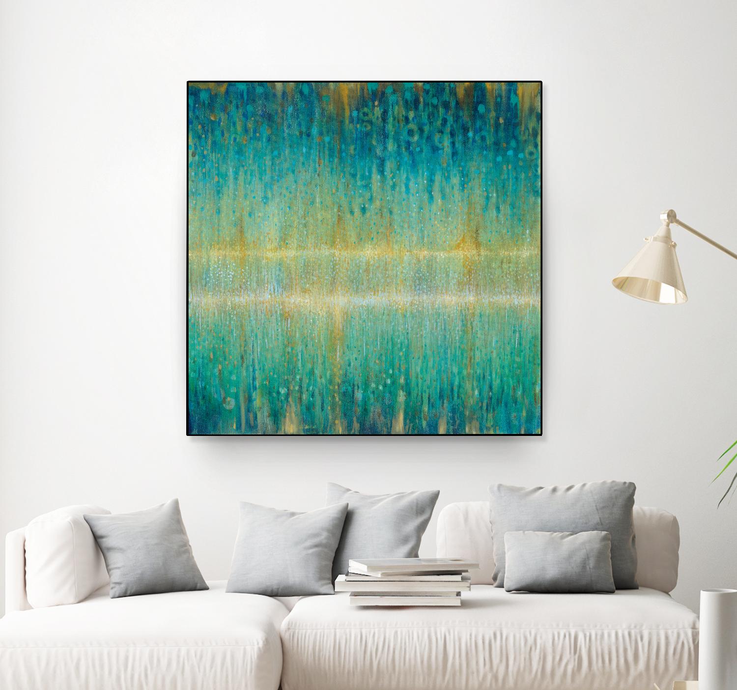 Rain Abstract I by Danhui Nai on GIANT ART - yellow abstract