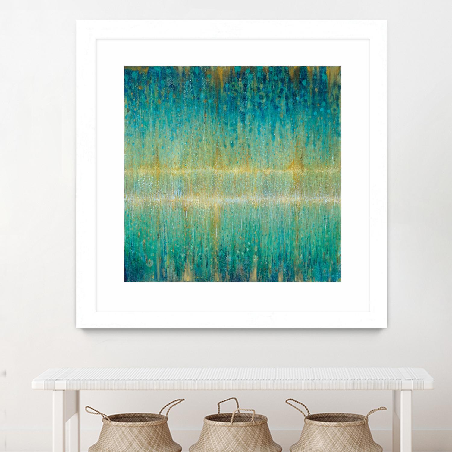 Rain Abstract I by Danhui Nai on GIANT ART - yellow abstract