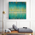 Rain Abstract I by Danhui Nai on GIANT ART - yellow abstract