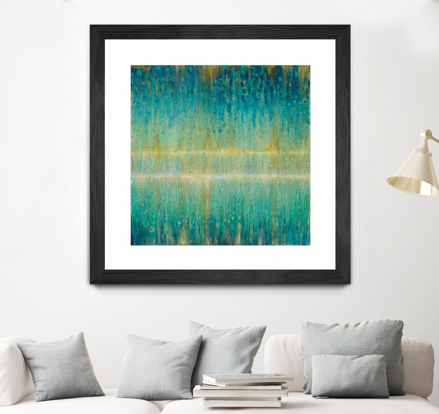 Rain Abstract I by Danhui Nai on GIANT ART - yellow abstract